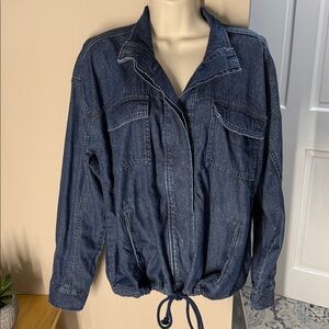 Style & Co. cinch hem utility jean jacket
